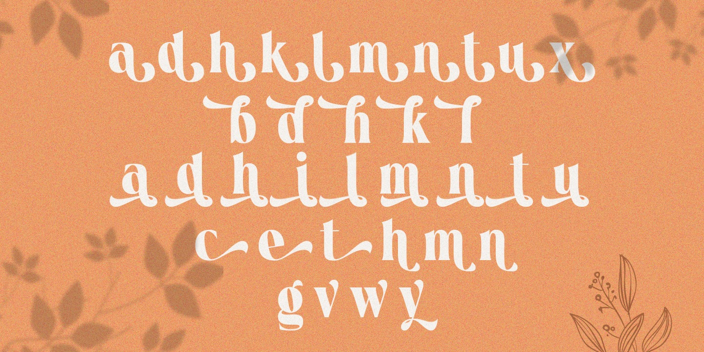Beispiel einer Regint Regular-Schriftart